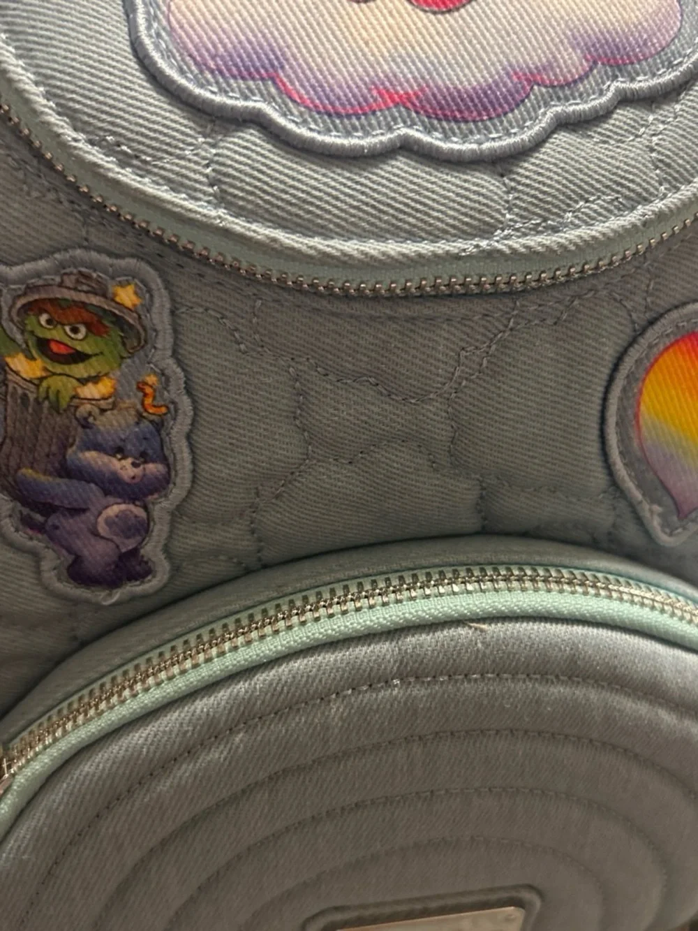 Loungefly CareBears x Sesame Street Quilted Backpack